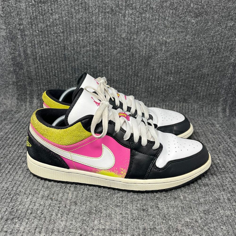 Jordan Athletic Shoes - Pink, Yellow, Black, White
